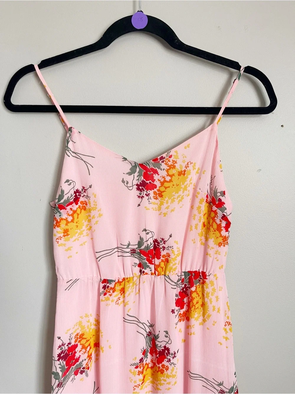 J. CREW | Pastel Pink Floral Spaghetti-Strap Maxi Dress Sz 00